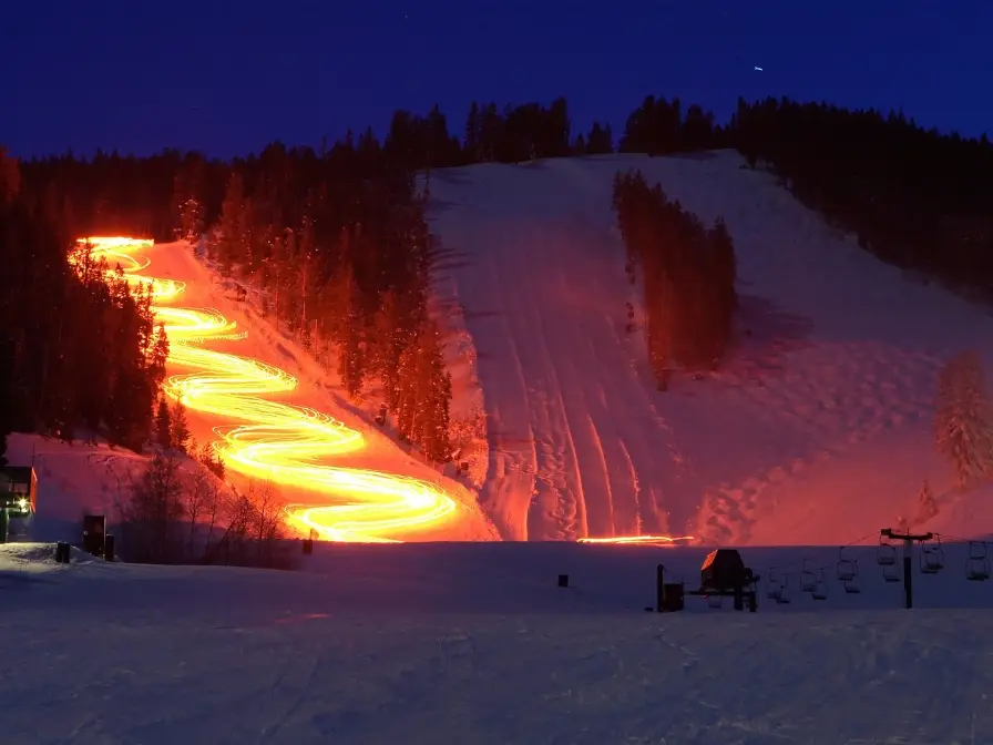 Descente aux flambeaux Courchevel