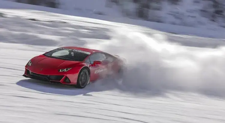 Ice driving Val Thorens